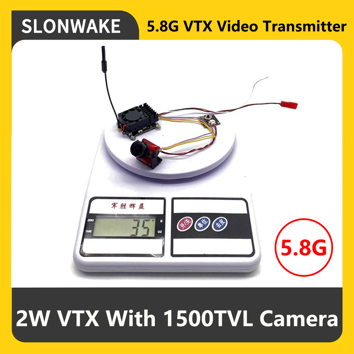 SLONWAKE 5.8G 2000mW FPV VTX V - Drone Frame incelemesi ve fiyatı