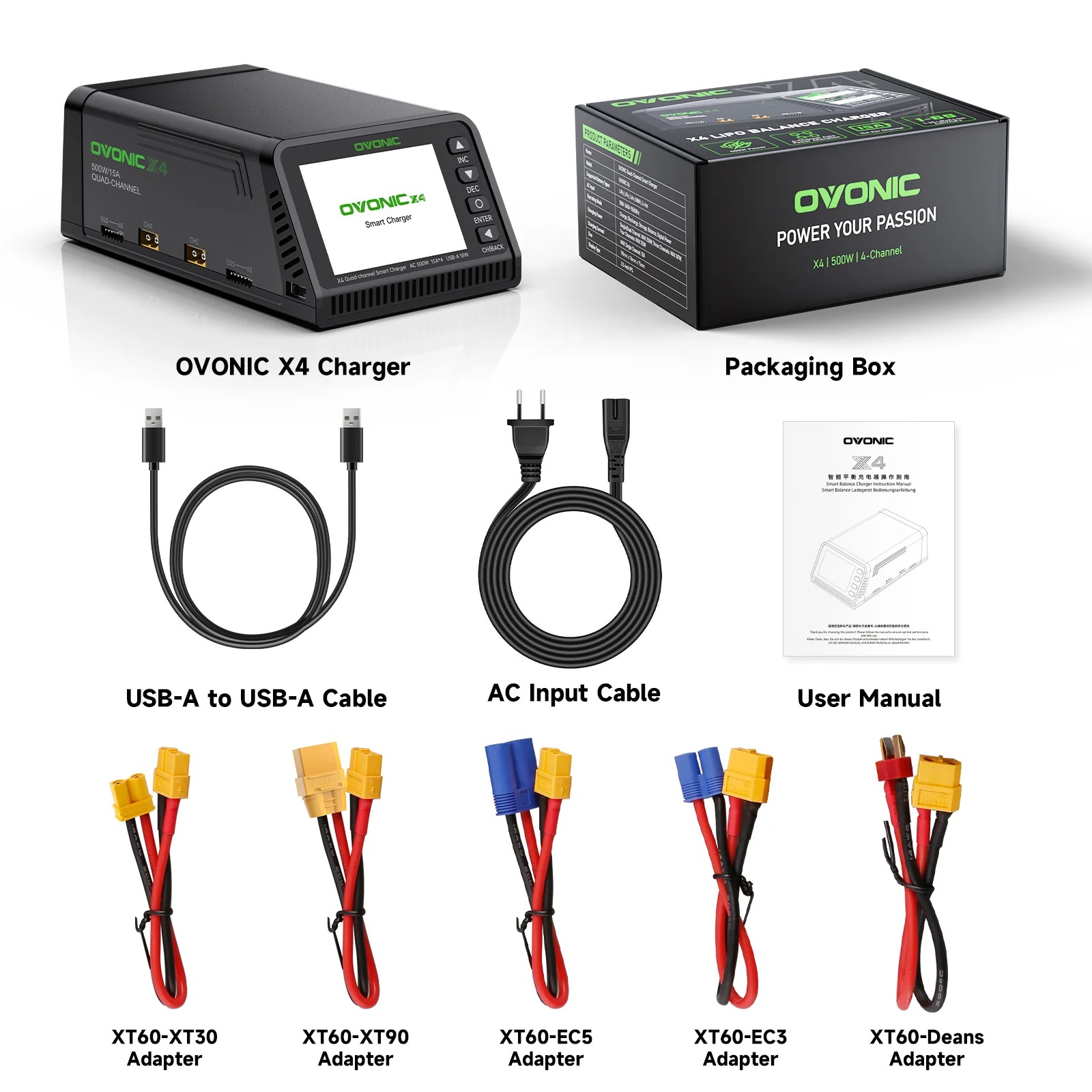 Ovonic X4 AC500W 4 Kanallı Akı - Drone Battery Strap incelemesi ve fiyatı